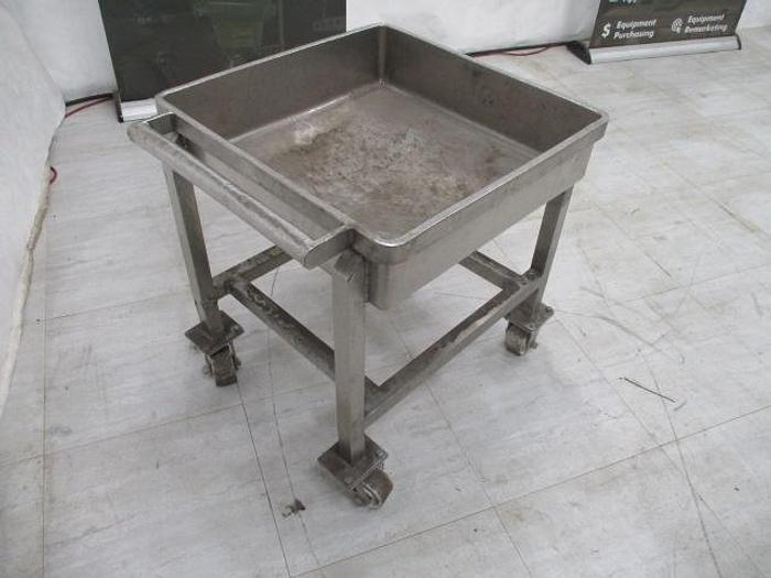Used Stainless Steel Cart; 24"x24"