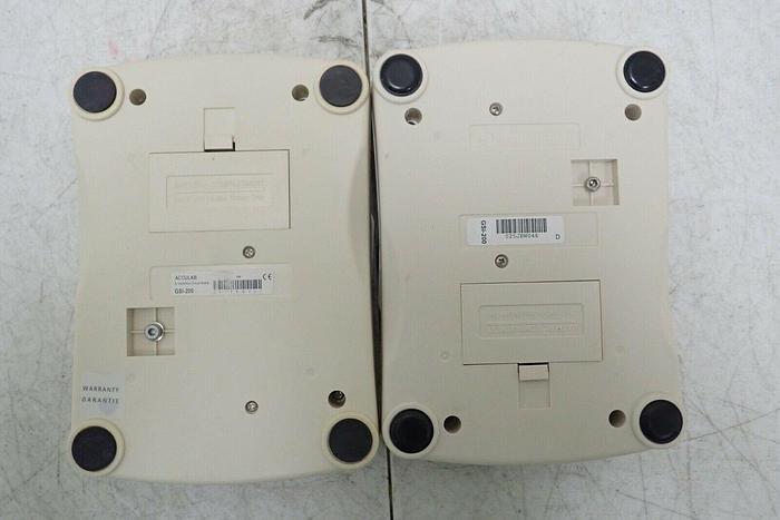 Used Lot of 2 Acculab GSI-200 Battery Powered Digital Scales