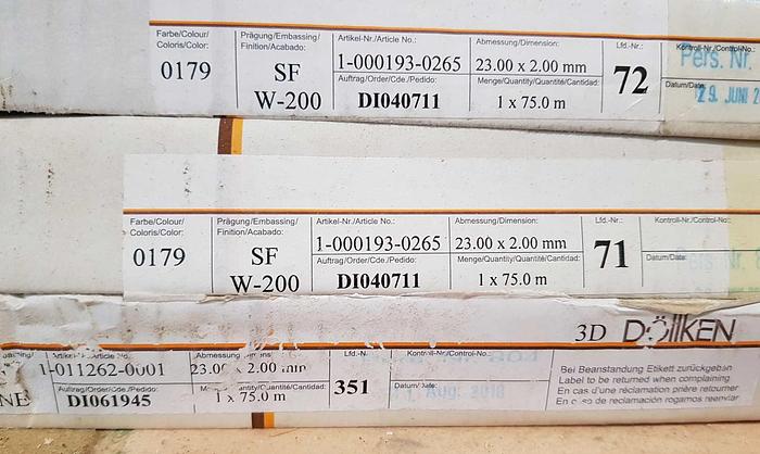 2010 Hranipex  1 pallet of edge banding original rolls