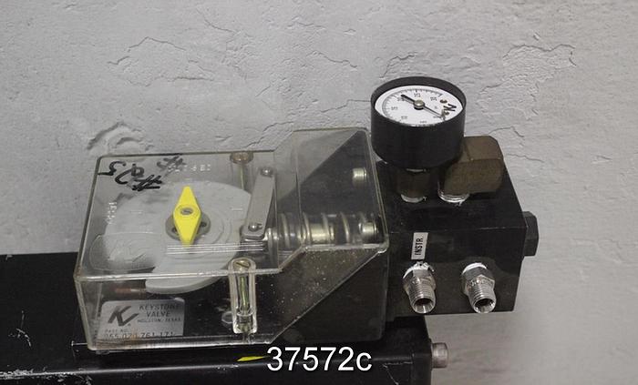 Used Keystone 4" Air Operated Butterfly Valve, 790-300 #37572