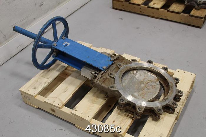 Used Orbinox 12" Hand Operated Knife Gate Valve #43085