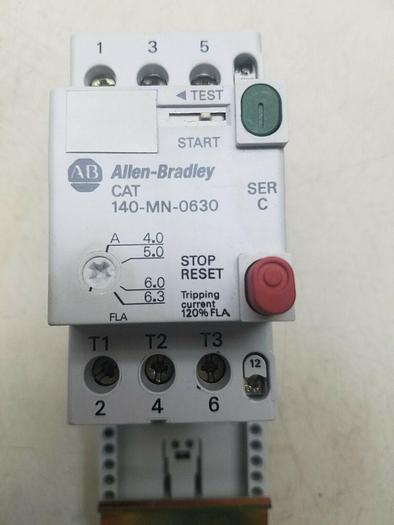 Used ALLEN BRADLEY 140-MN-0630, 140-DC1, 140-A01.
