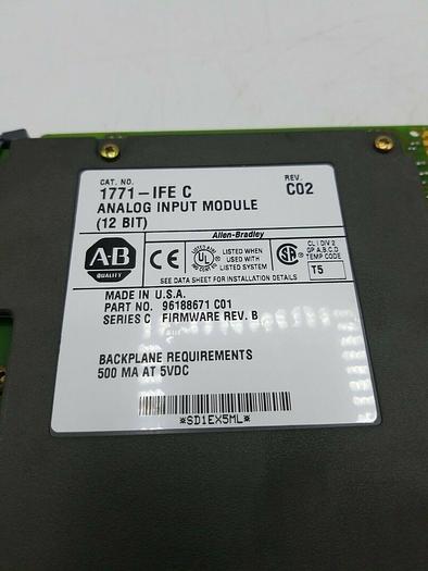 Used Allen Bradley 1771-IFE Series C Analog Input Module