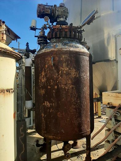 Used Reactor, 600 Gallon, G/L, 100 PSI, Jkt, Agit, Pfaudler #S636815
