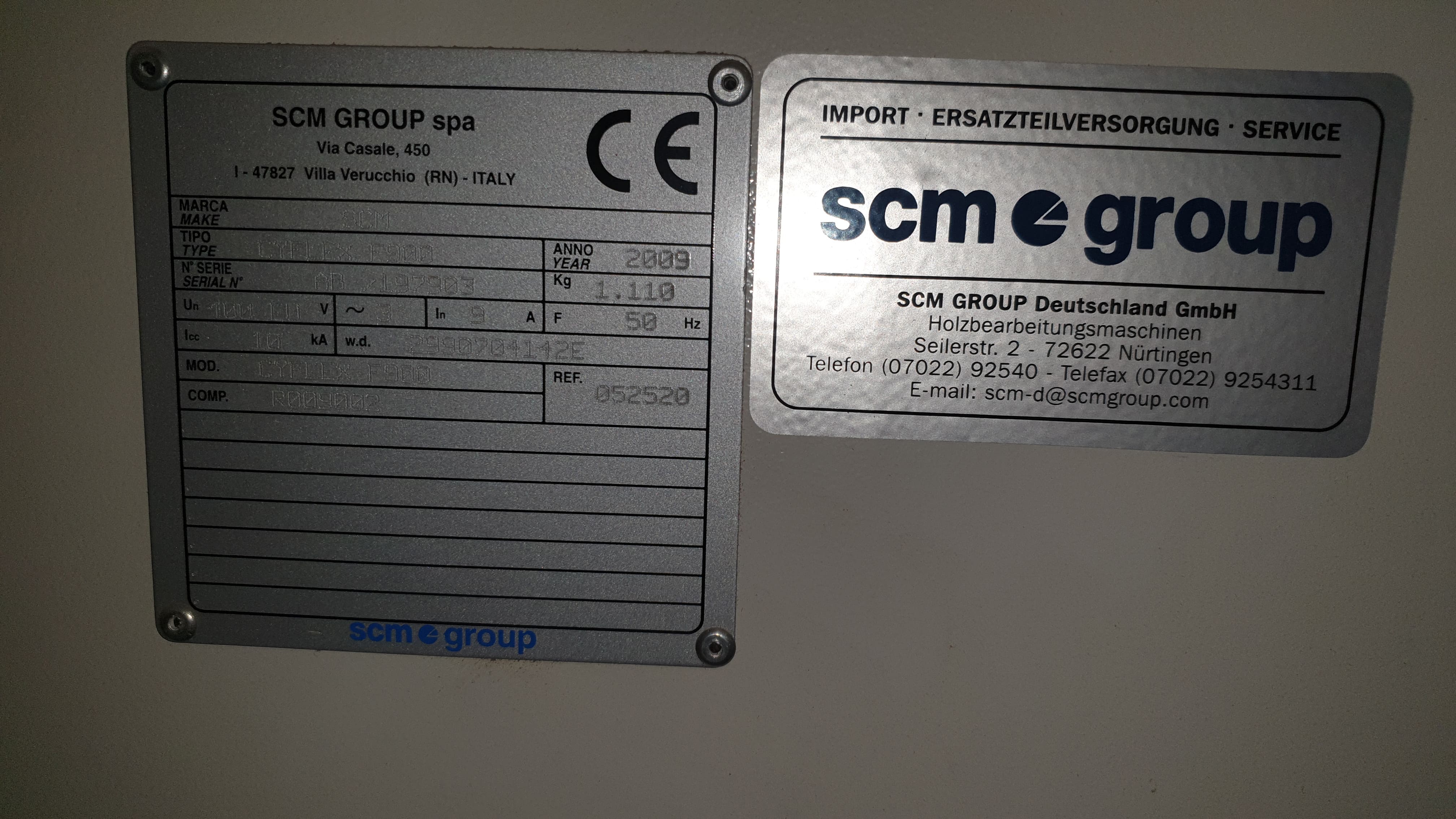 Used SCM CYFLEX F900