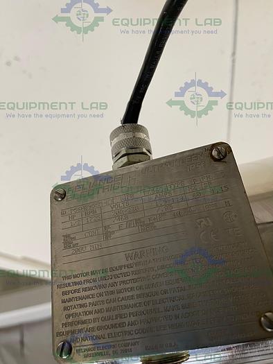 Used Unknown Brand Capsule Polisher w/ Reliance Electric P56H8955M-KJ Motor