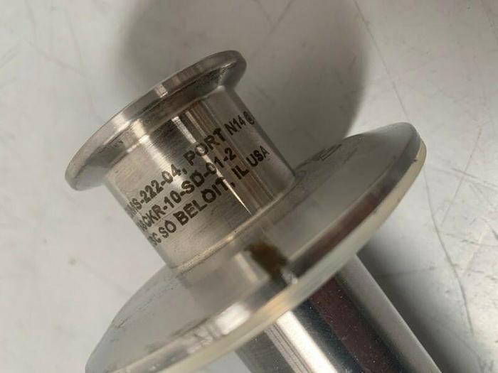 Used Stainless Steel 23" Spray Ball w/ 1 1/2" Sanitary Fittings