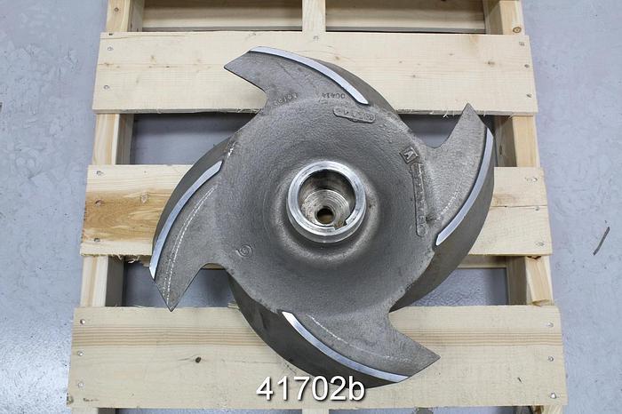 Unused Goulds 3175 8x10x22/8x14x22 4-Vane 18.75" Stainless Steel Impeller #41702