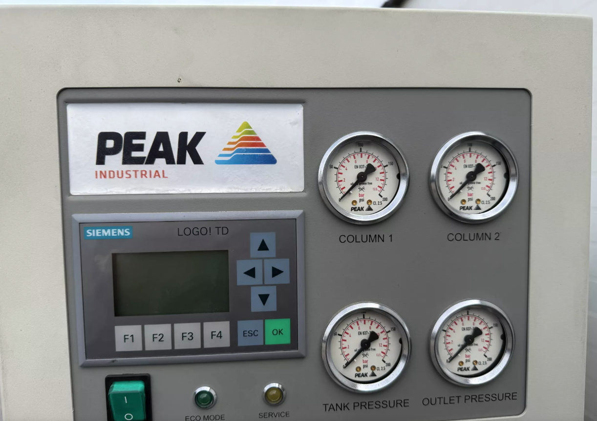 Used Peak Industrial 20-6021 Nitrogen Gas Generator System