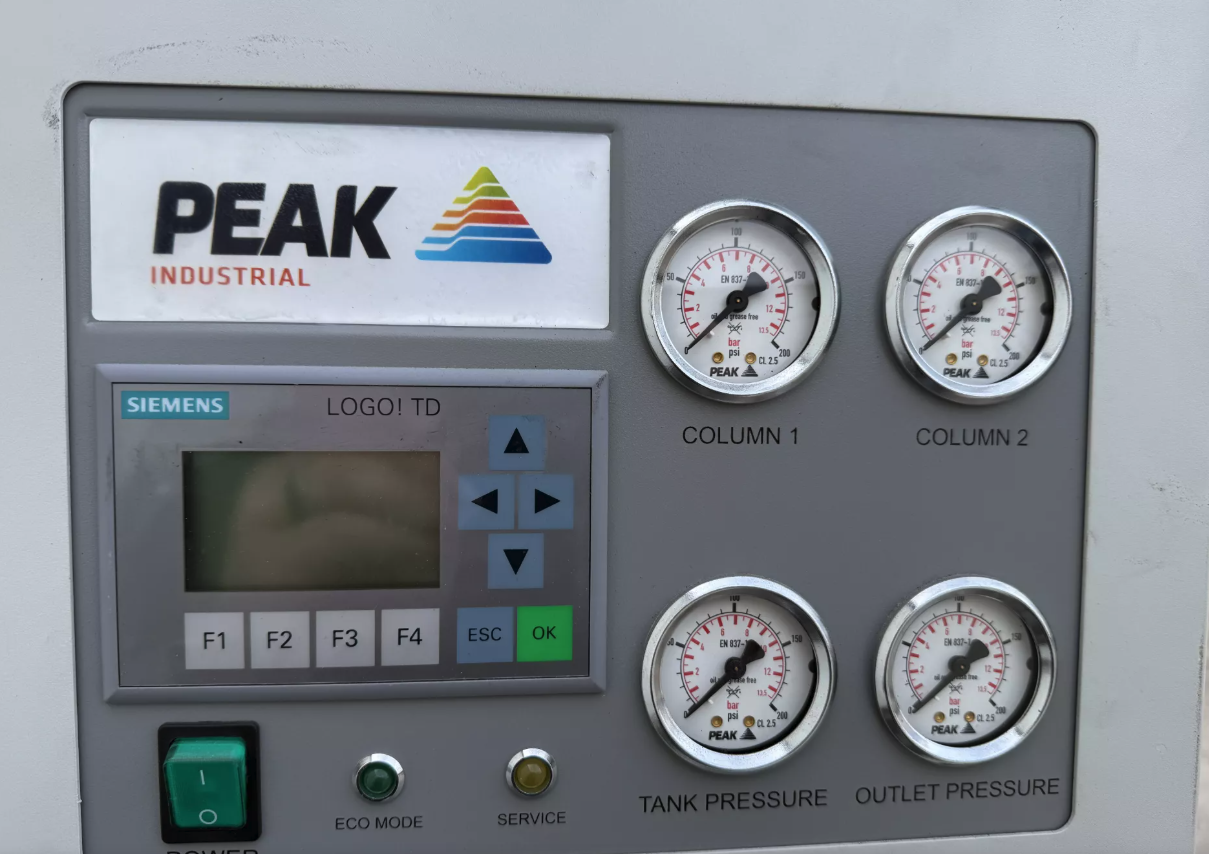 Used Peak Industrial 20-6021 Nitrogen Gas Generator System