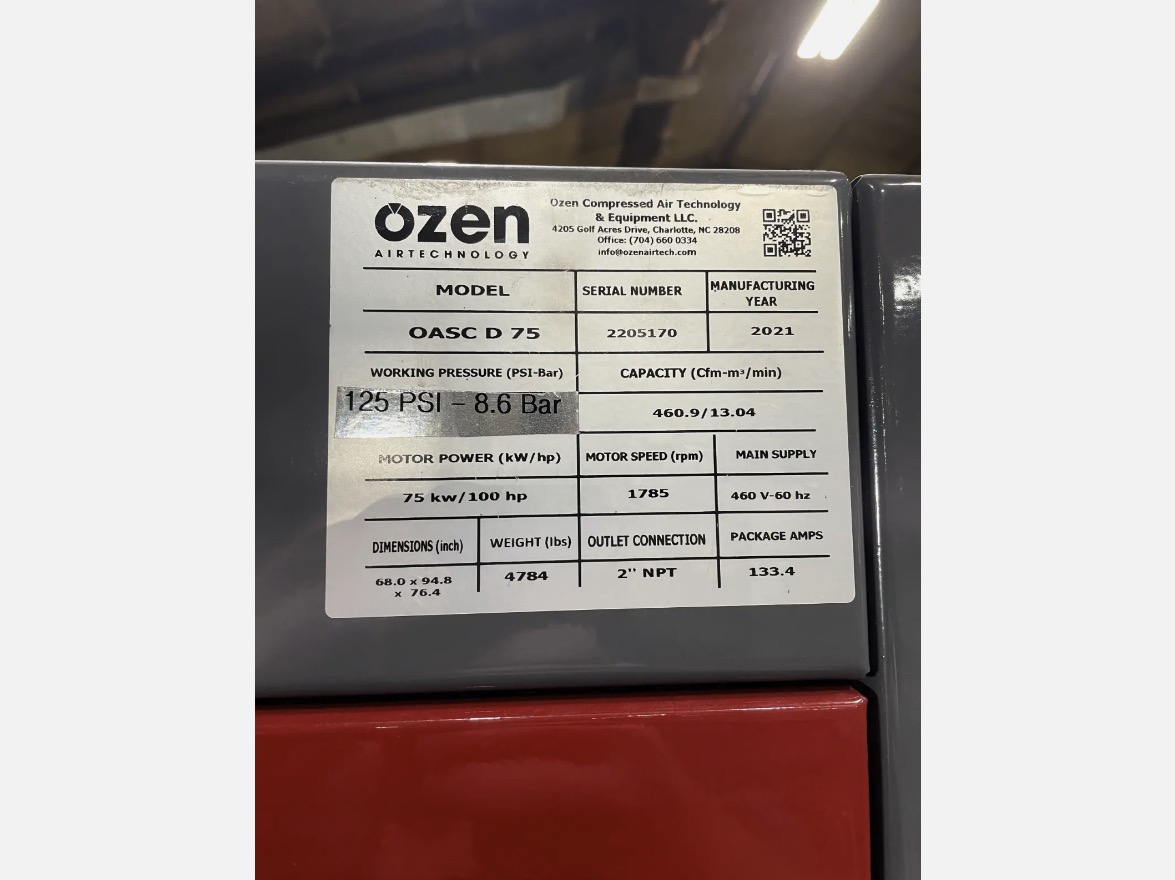 Used 2021 Liberty Systems P70-V8000 Nitrogen Generation System