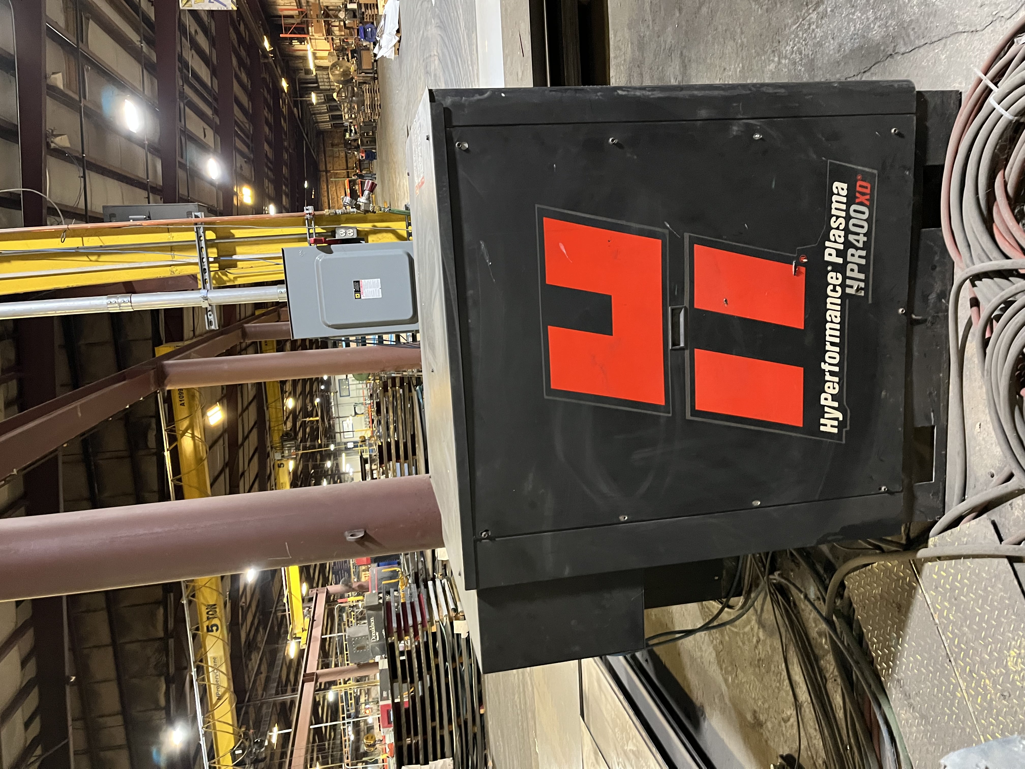 Used 2015 Alltra  10’ x 24’ Plasma Cutting System with Bevel Head and Hypertherm 400xd Plasma Source