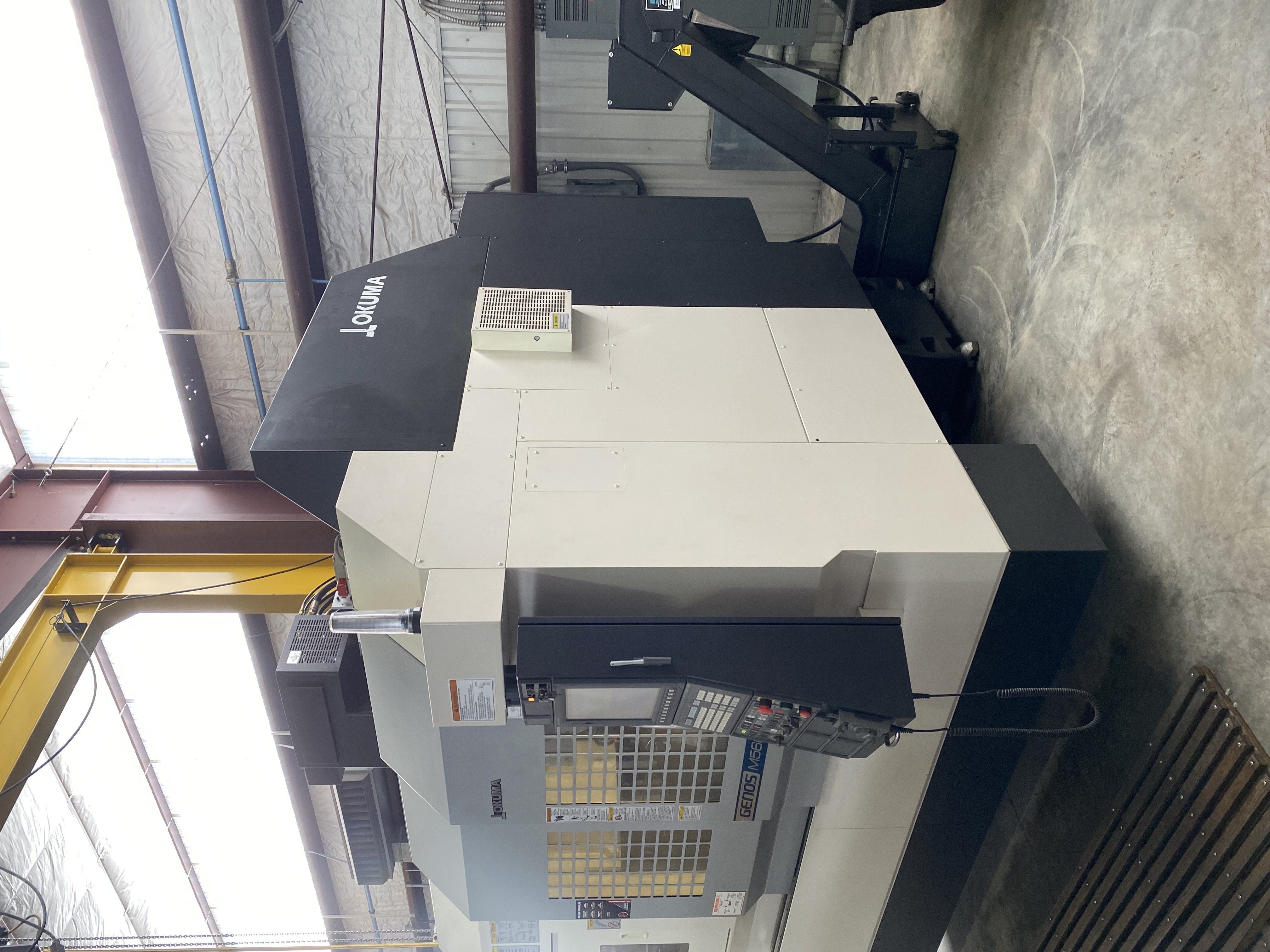 Used 2018 Okuma M560-V Mill W/2018 LYNDEX NIKKEN CNCB350 FA 4TH AXIS SN:1008 THRU HOLE 5.625” Set up with 200 psi Thru Hole Collant Unit