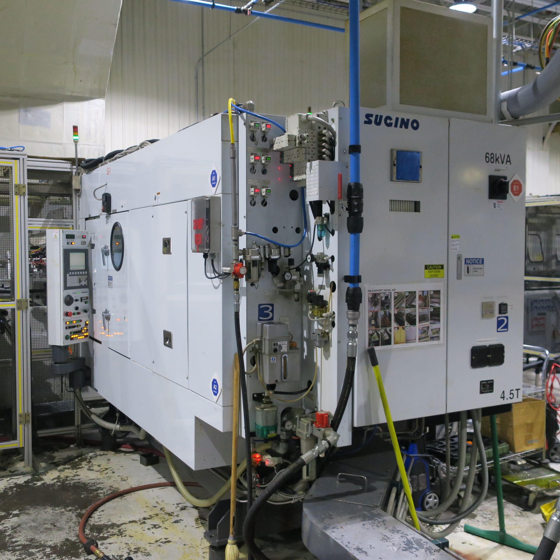 Used 2013 SUGINO JCC-W6650TE 4-AXIS WATERJET DEBURRING MACHINE