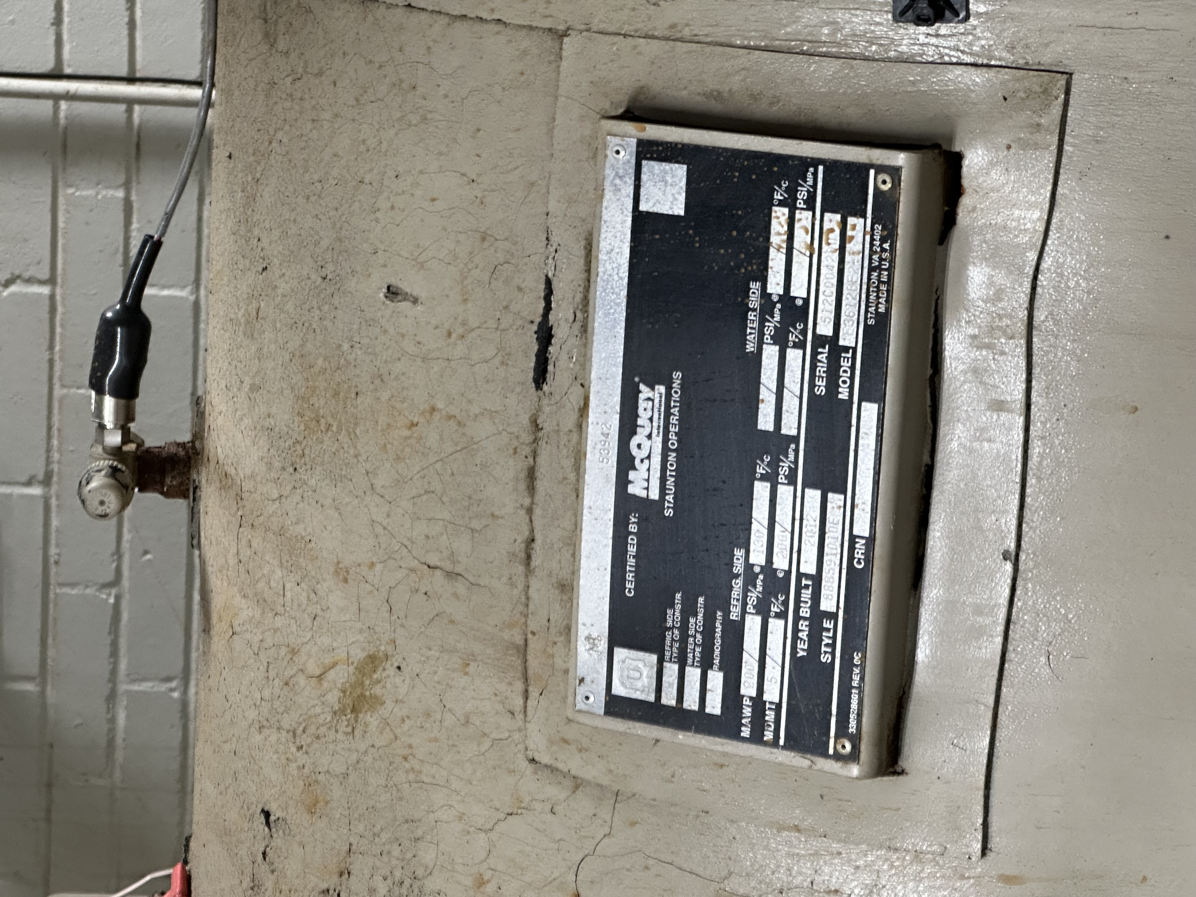 Used 2012 McQuay International C3612BLYY2-F Chiller