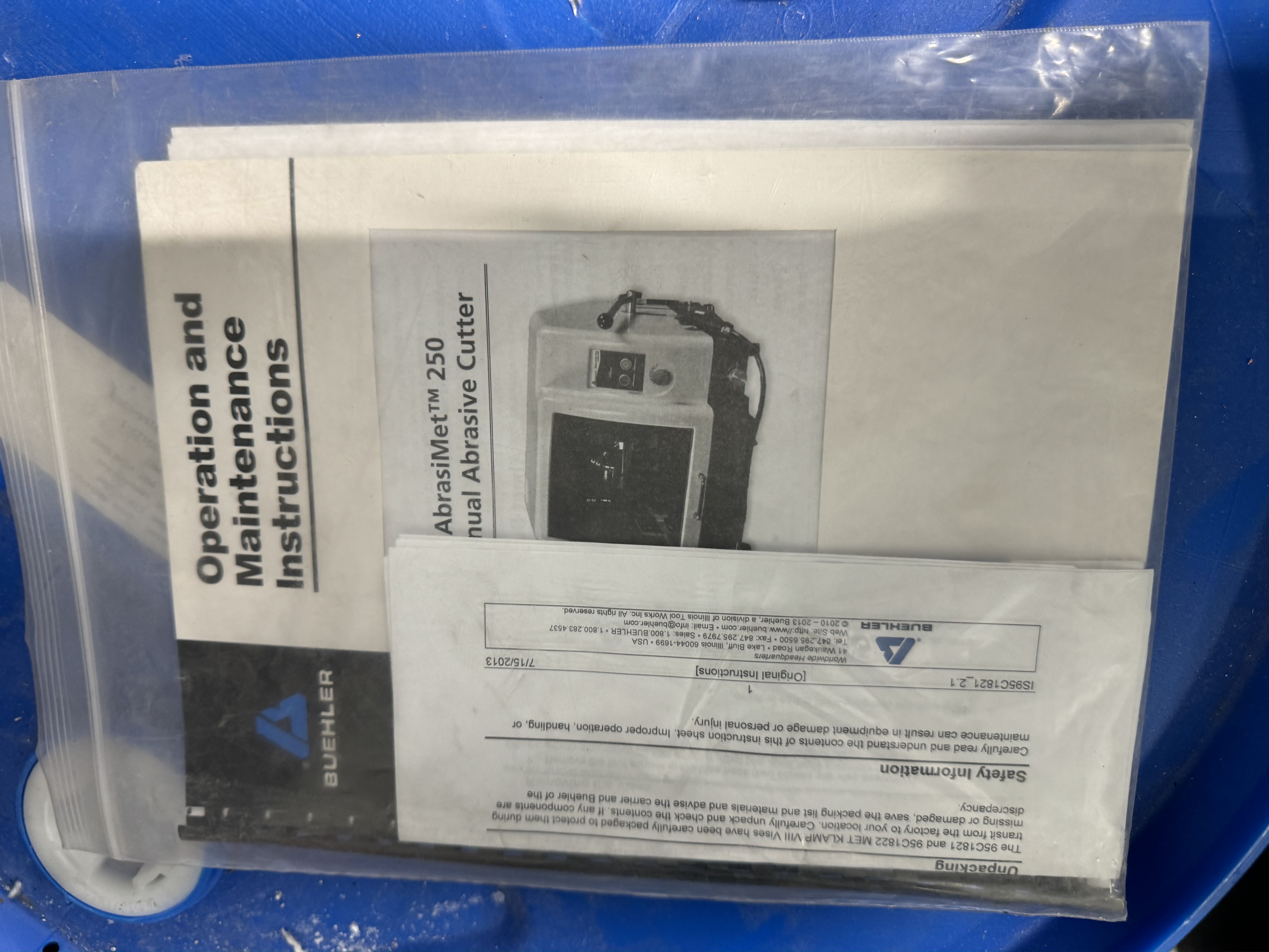 Used 2014 BUEHLER LTD AbrasiMet 250 Manual Abrasive Cutter
