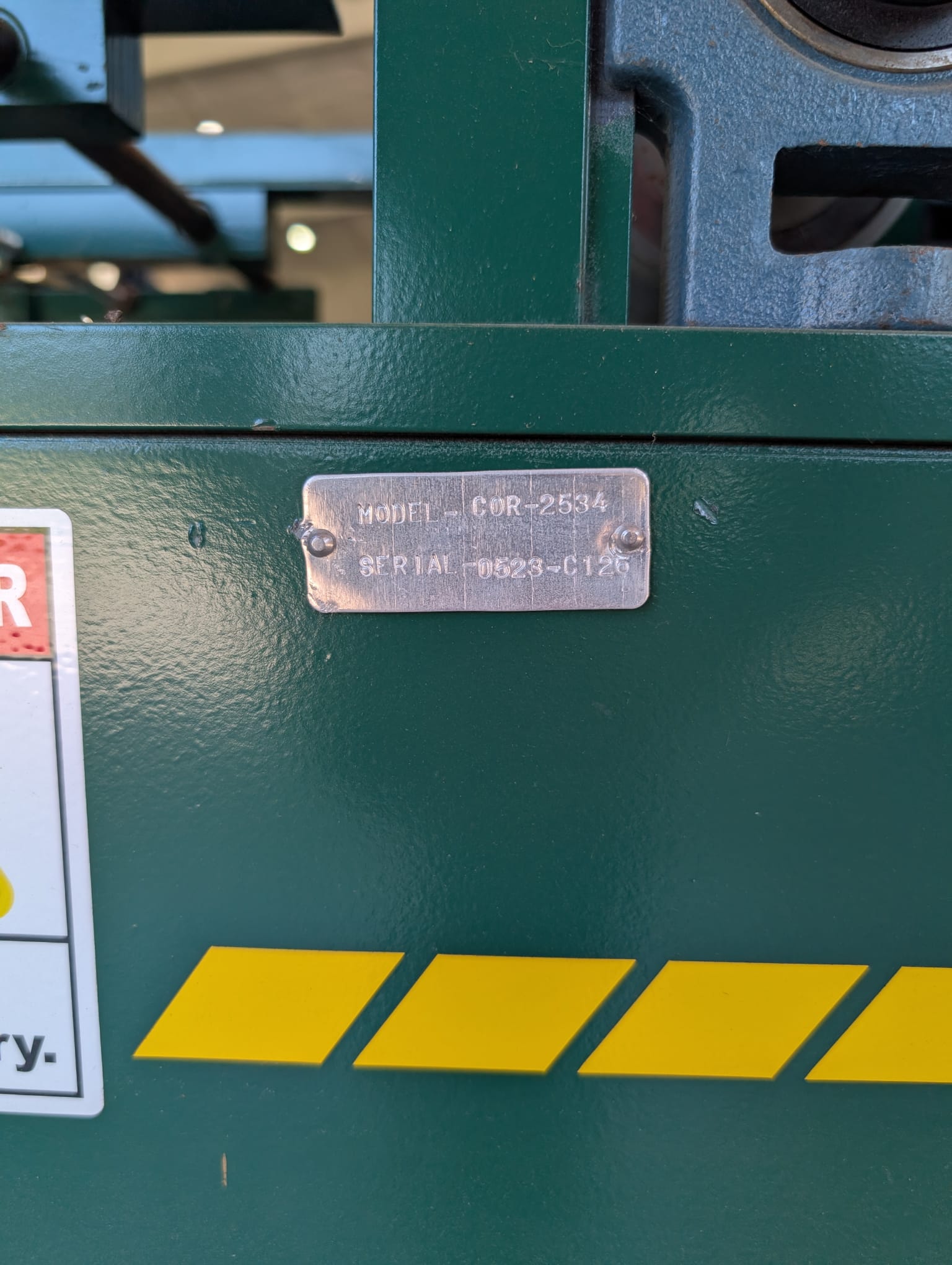 Used Acu-Form COR-2534 Rake/Corner Roll Former