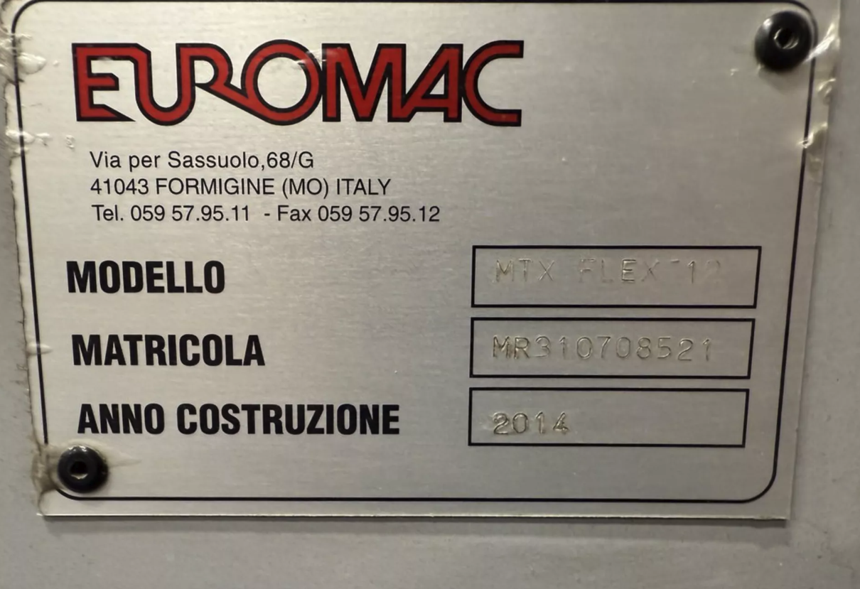 Used 2014 Euromac  MTX Flex 12 Turret Punch