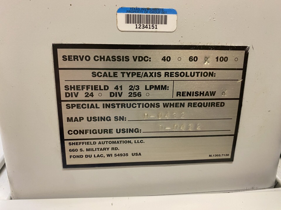 Used Sheffield RS-50 Apollo III CMM w/ Renishaw Probes
