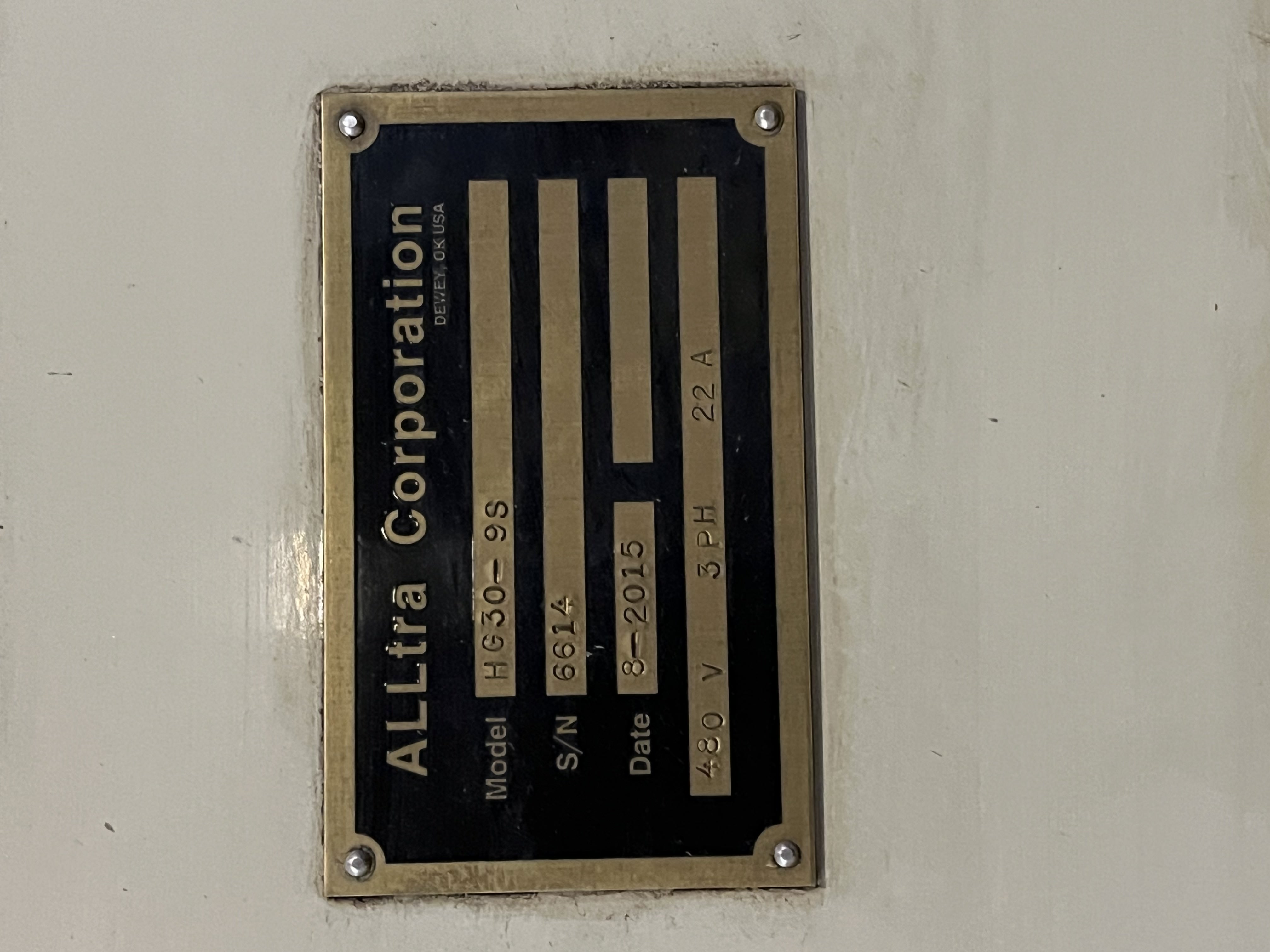 Used 2015 Alltra  10’ x 24’ Plasma Cutting System with Bevel Head and Hypertherm 400xd Plasma Source