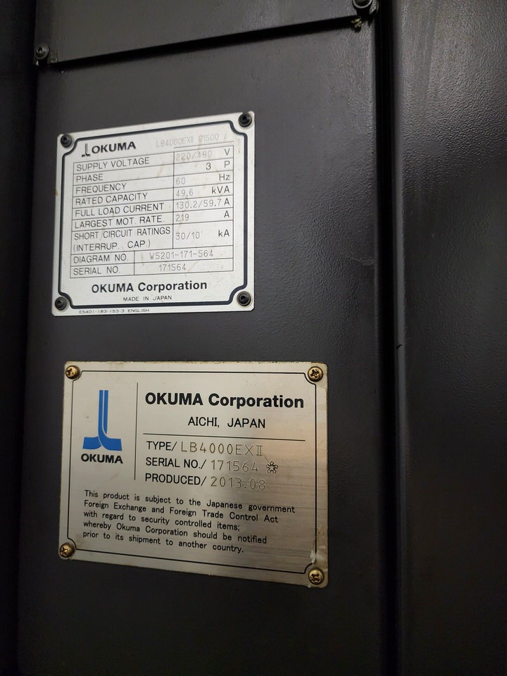 Used 2014 Okuma LB4000EXII