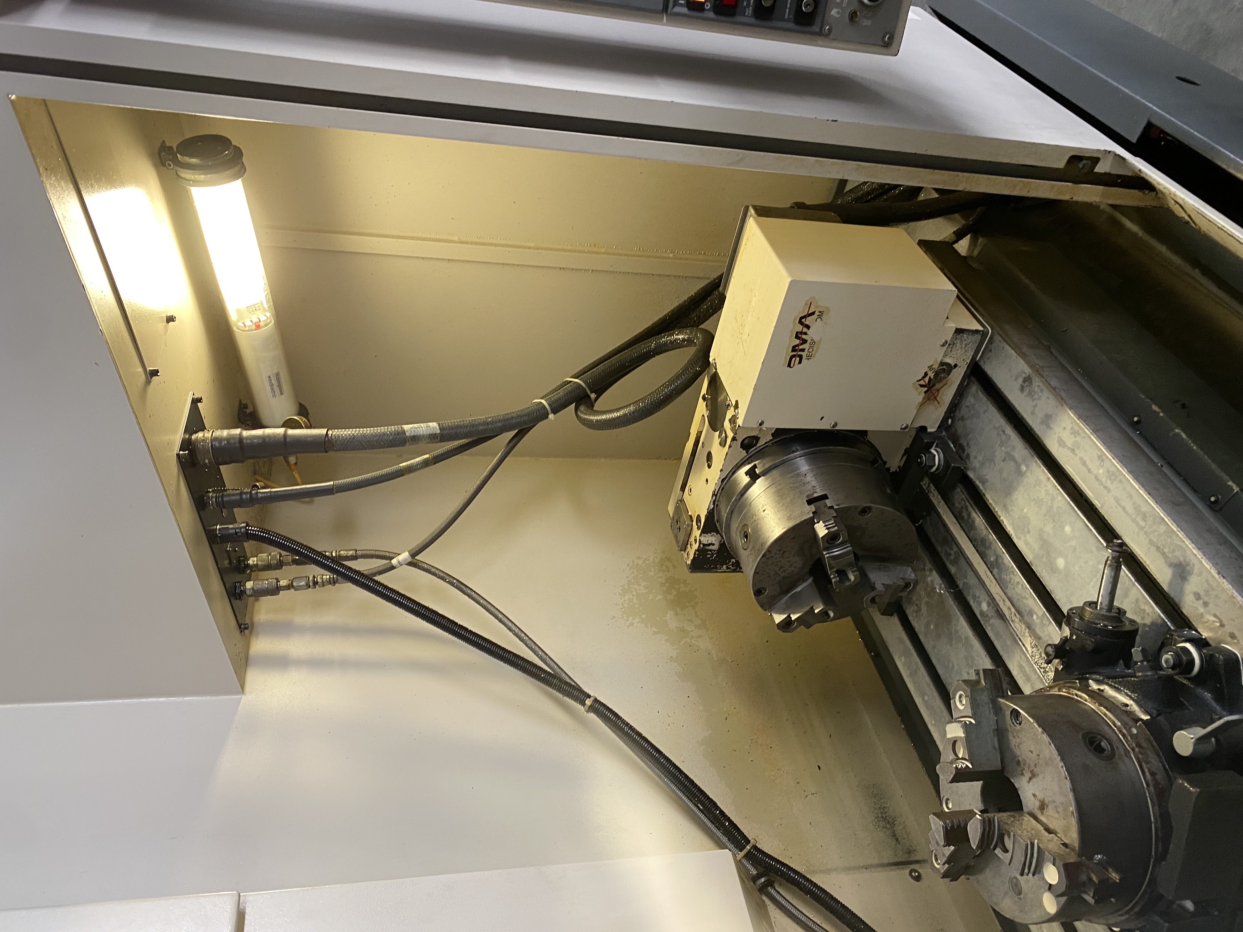 Used 2009 Okuma MCV-4020 Mill W/2009 TSUDAKOMA RB-250R 4TH AXIS Prepped for Thru Hole Coolant