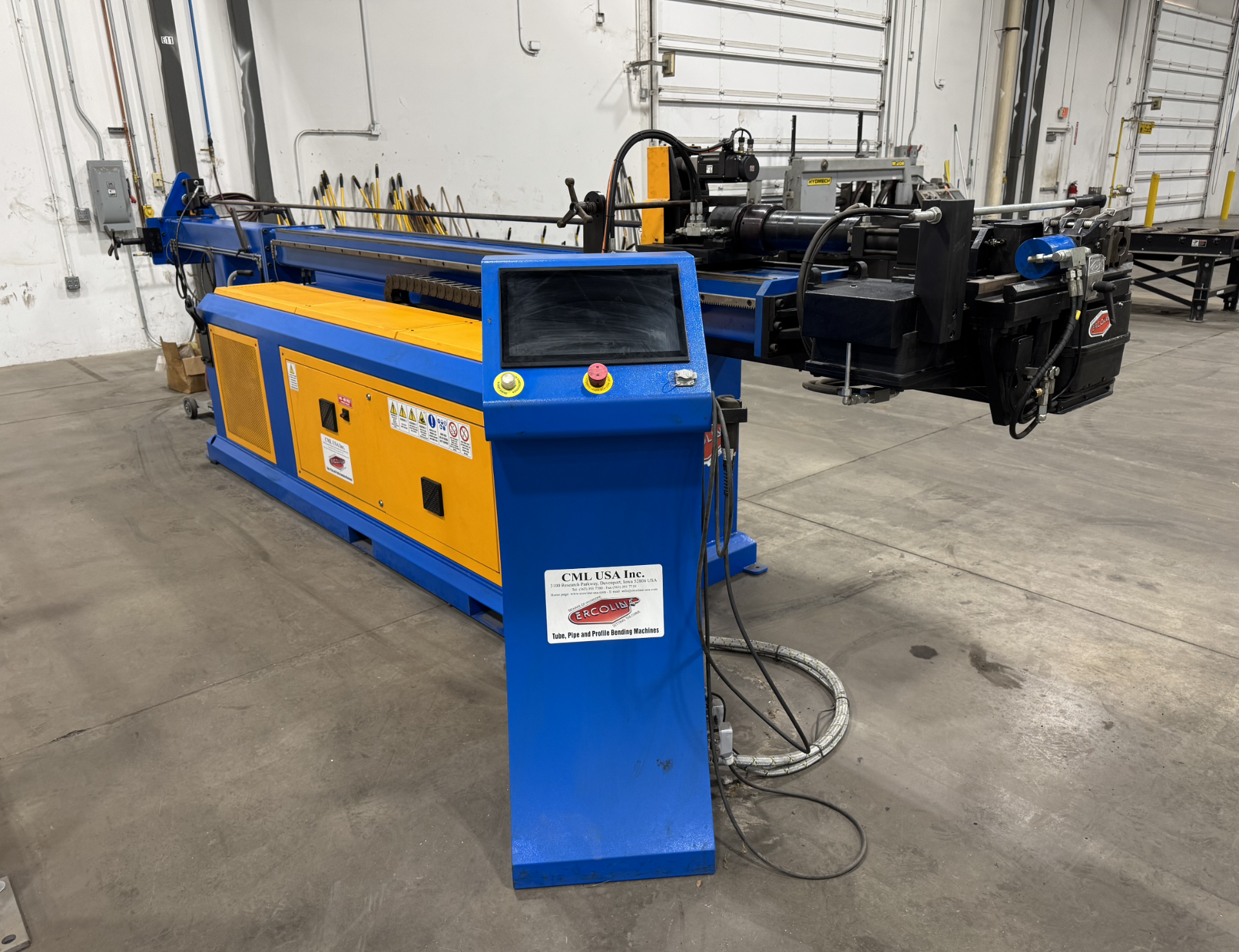 Used 2022 Ercolina Erco Bender 76 Mandrel System with 13 Foot Positioning Table