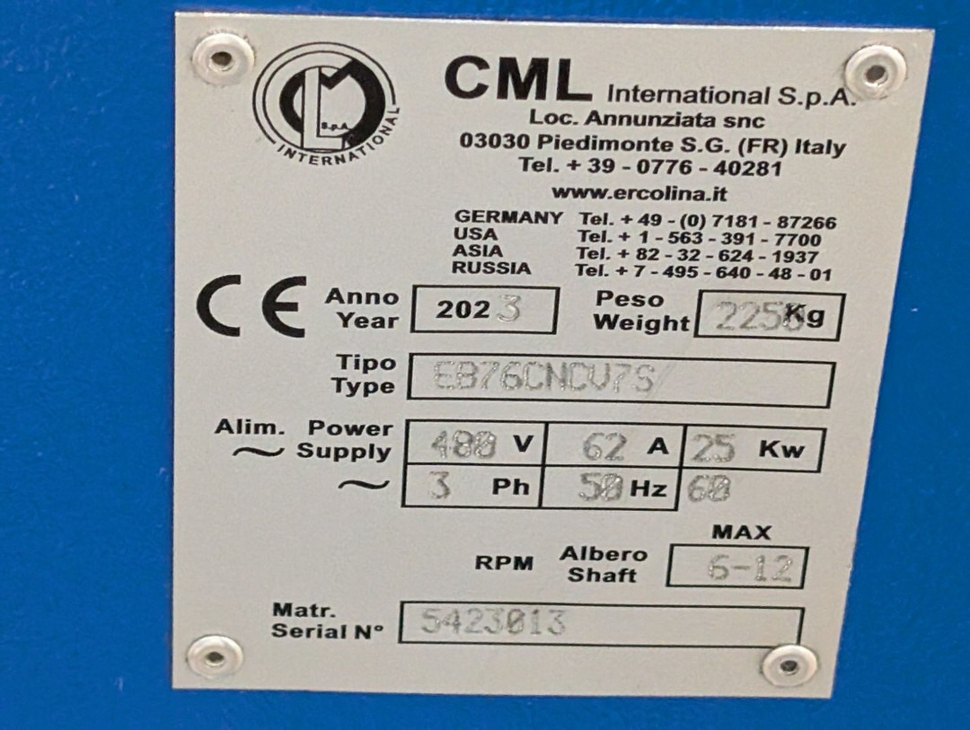 Used 2022 Ercolina Erco Bender 76 Mandrel System with 13 Foot Positioning Table