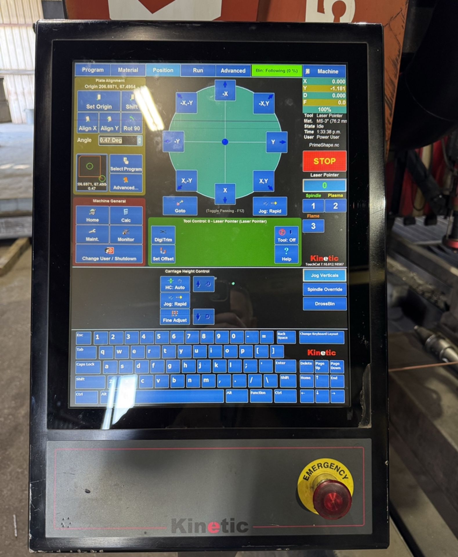 Used 2016 Kinetic K5000 XMC Plasma, Drill, Flame Cutting System 2024 Upgraded Control