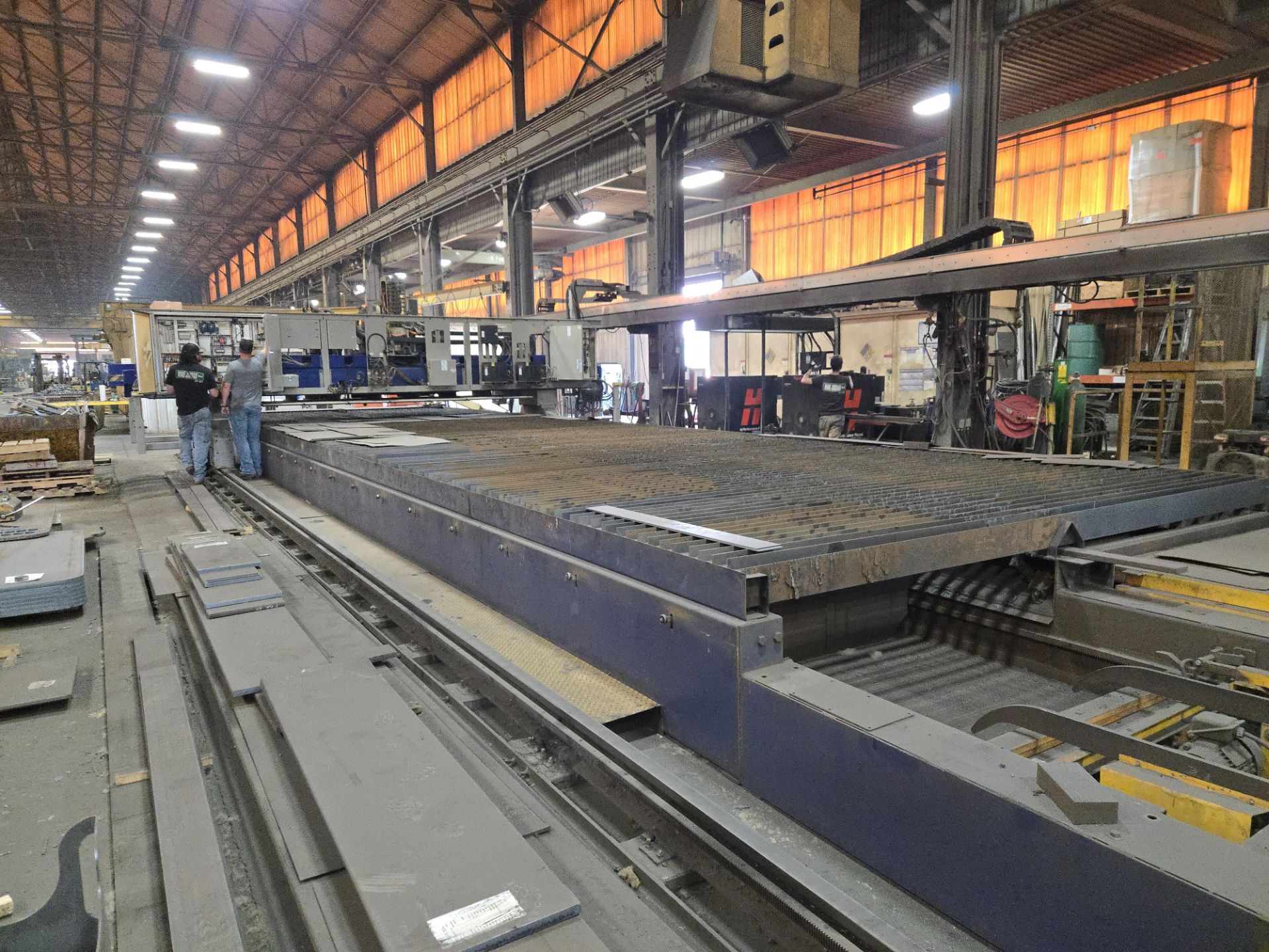 Used 2012 Messer MPC2016 Plasma Cutting Table 45'x14'