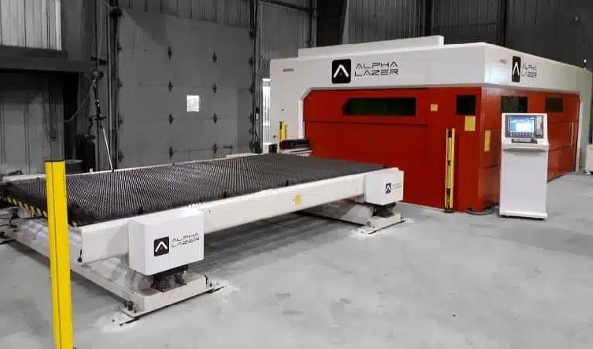 Used 2021 ALPHA LAZER 6000 WATT M 4020 FIBER LASER (NEVER INSTALLED)