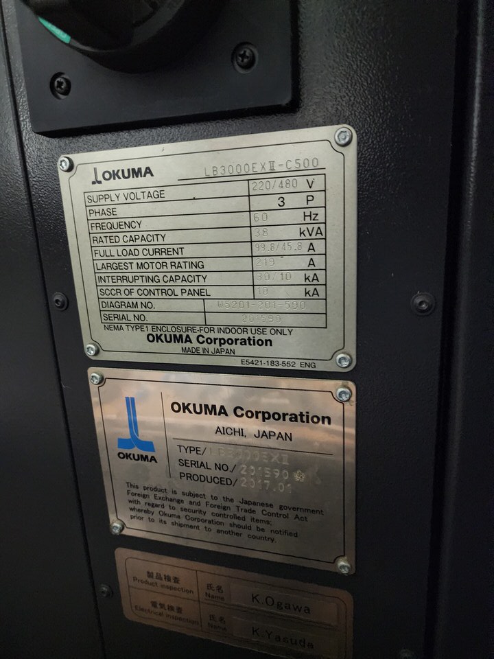 Used 2010 Okuma LB 3000 EX II