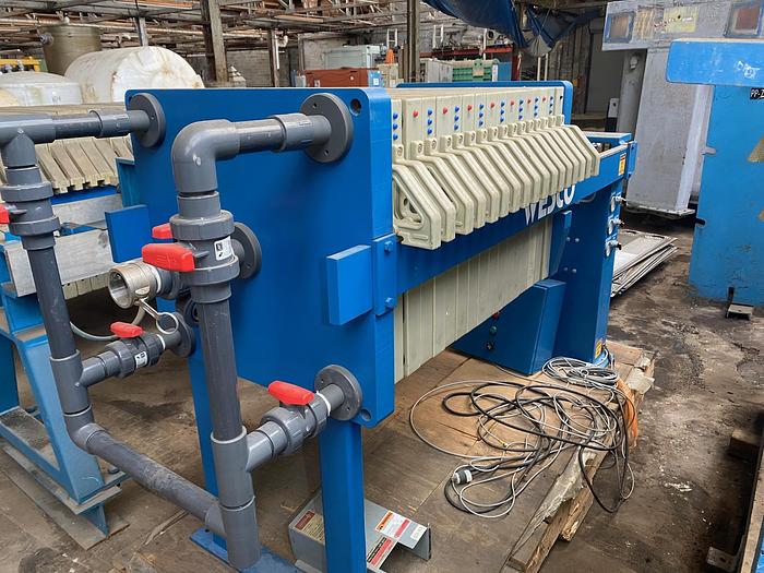 Used 2013 Wesco FP 630G32-100-3/5A, 5 Cubic Ft Filter Press