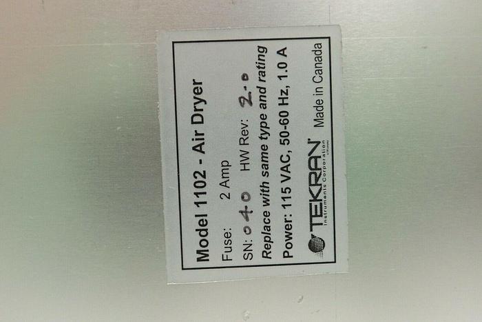 Used Tekran Model 1102 Air Dryer