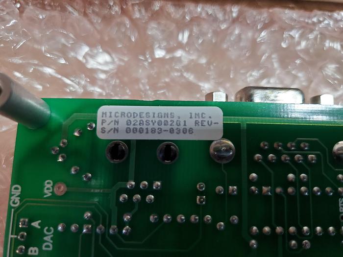 Microdesigns 02ASY002G1 Circuit Board 000103-0306