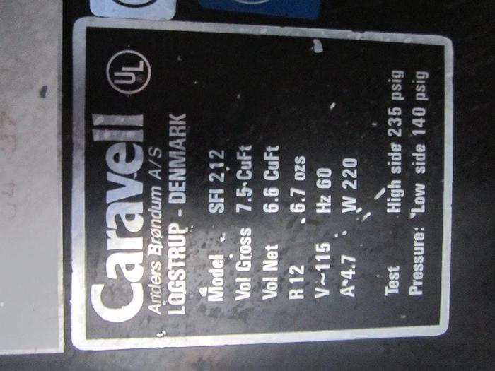 Used Refrig, Freezer, Caravel, Mdl SFI212, 7.5 CF #S738925