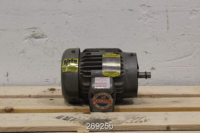 Used Baldor VM8004T Baldor 1.5 Hp Three Phase Motor, 208-230/460 Volts. #26925