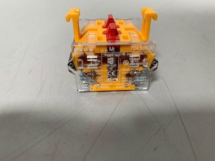 Used Lot of 2- EAO 704.900.4 Contact Blocks