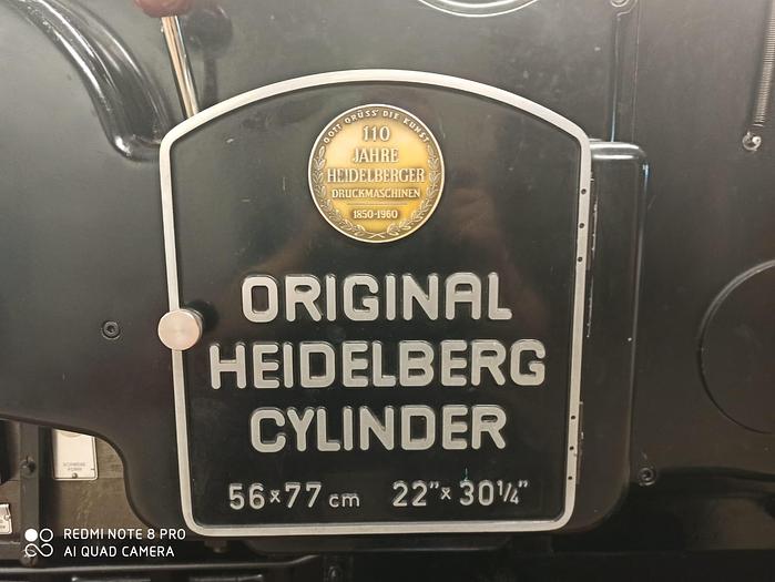 Použitý Heidelberg Cylinder 56x77