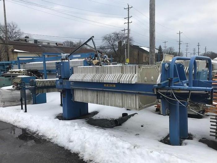 Used 30 CU. FT. US FILTER INDUSTRIAL WATER SYSTEMS FILTER PRESS - 1000 mm - CGR (#9936)