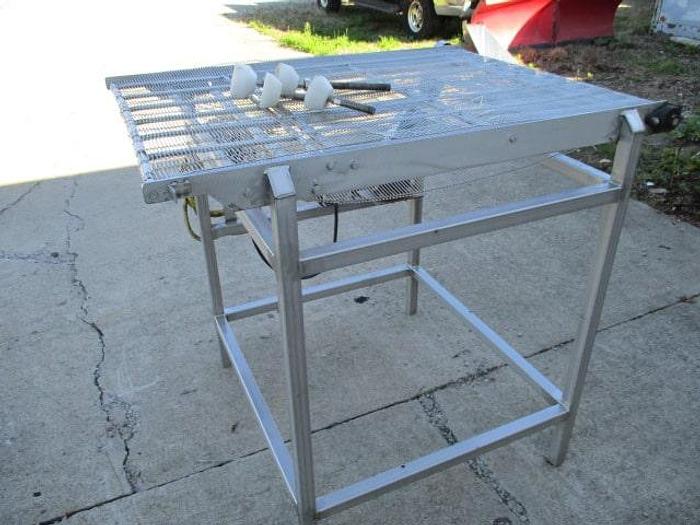 Used Conveyor; Wire Belt; 34"W x 4'L