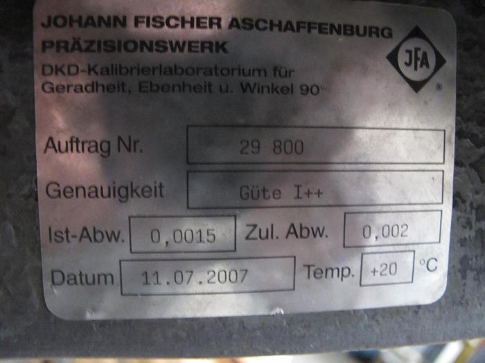 Gebraucht Anreissplatte Stahl Messplatte Johann Fischer Tuschierplatte