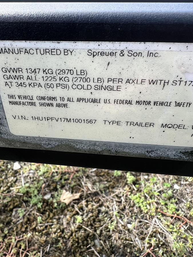2021 Hoosier Pontoon Trailers WFB Series WFB120-10