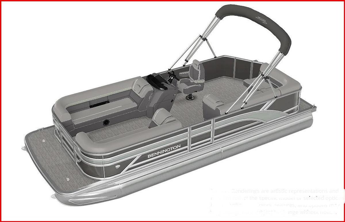 2027 BENNINGTON 22SL - FRONT FISH WITH ROD LOCKER AND SKI TOW BAR