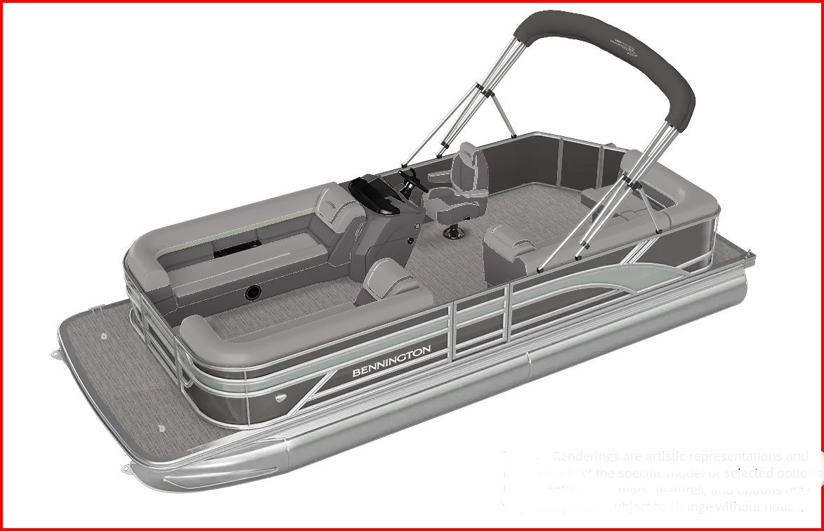 2027 BENNINGTON 22SL - FRONT FISH WITH ROD LOCKER AND SKI TOW BAR