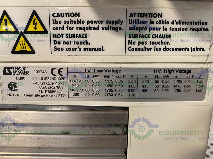 Used Alcatel Adixen 2015 SD Pascal Dual Stage Rotary Vane Vacuum Pump w/ FL20K Trap