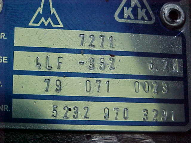 Used KKK 4LF-352/6.2W