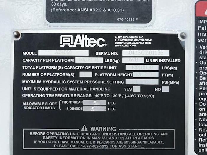 Used 2013 Ford F550 Altec AT40M 45ft Material Handler Bucket Truck - C40028