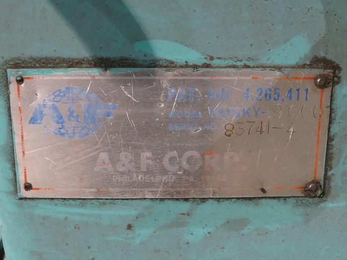 Used 100" CLARK AIKEN SINGLE ROTARY KNIFE SHEETER W/ SHAFTLESS UNWINDS