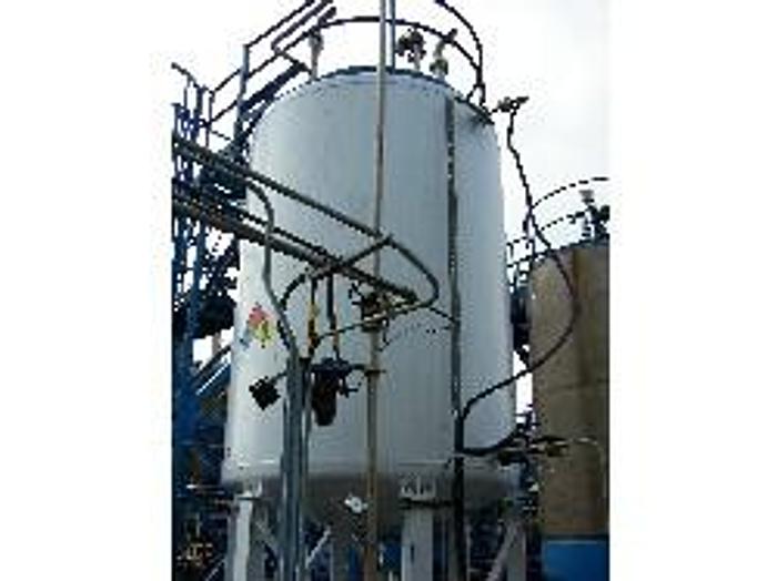 Used Pfaudler 5000 gallon vertical glass lined tank